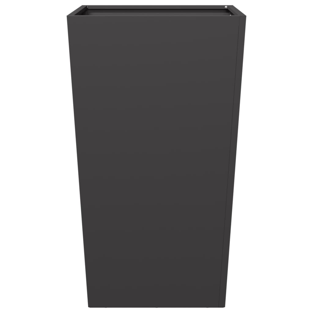 Plantenbak 45x45x75 cm staal zwart - AllerleiShop