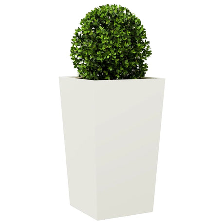 Plantenbak 45x45x75 cm staal wit - AllerleiShop