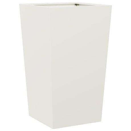 Plantenbak 45x45x75 cm staal wit - AllerleiShop