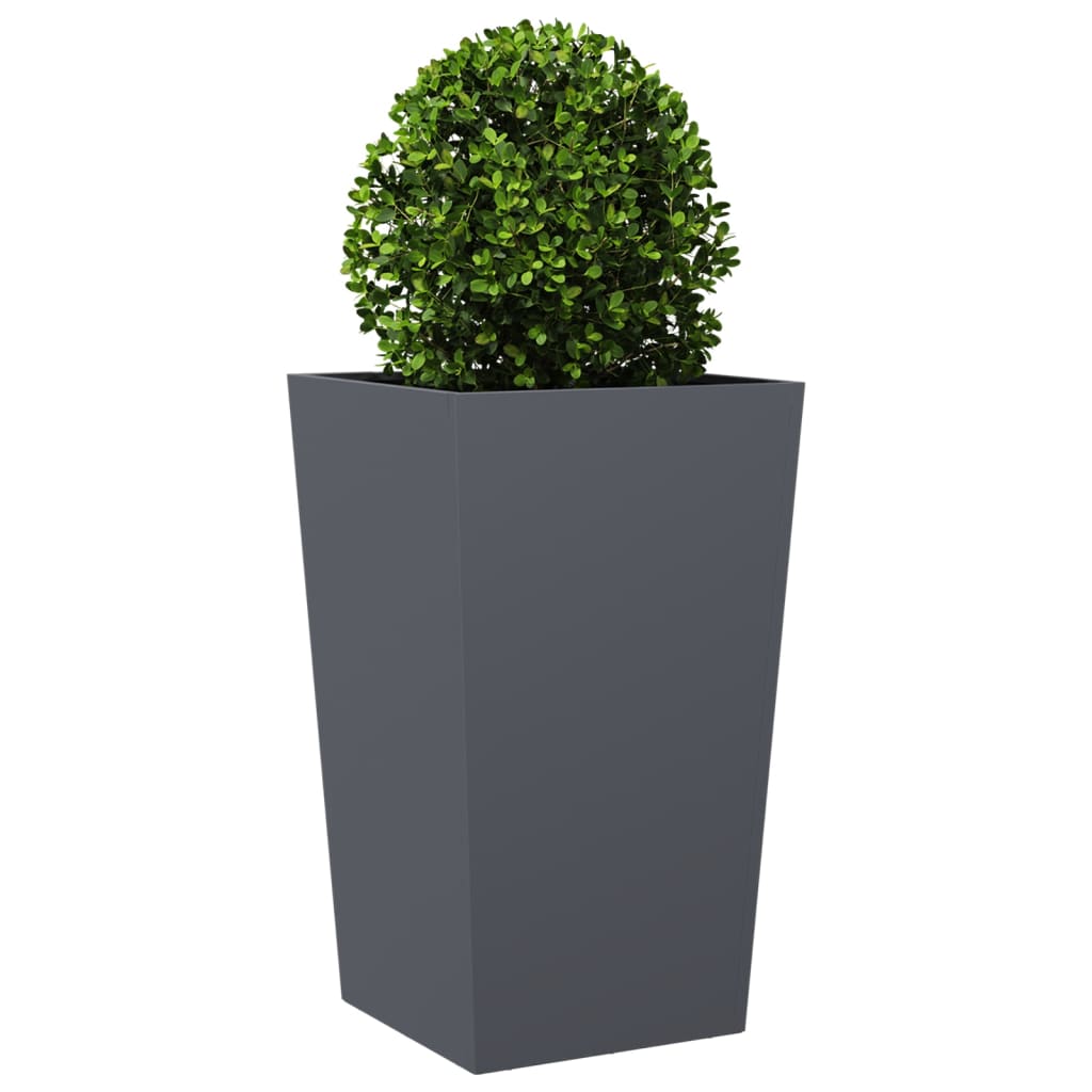 Plantenbak 45x45x75 cm staal antracietkleurig - AllerleiShop