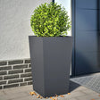 Plantenbakken 2 st 45x45x75 cm staal antracietkleurig - AllerleiShop