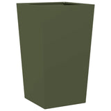 Plantenbak 45x45x75 cm staal olijfgroen - AllerleiShop