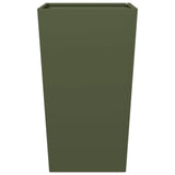 Plantenbak 45x45x75 cm staal olijfgroen - AllerleiShop