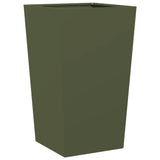 Plantenbak 45x45x75 cm staal olijfgroen - AllerleiShop