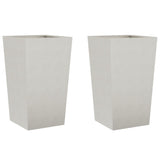 Plantenbakken 2 st 45x45x75 cm roestvrij staal - AllerleiShop