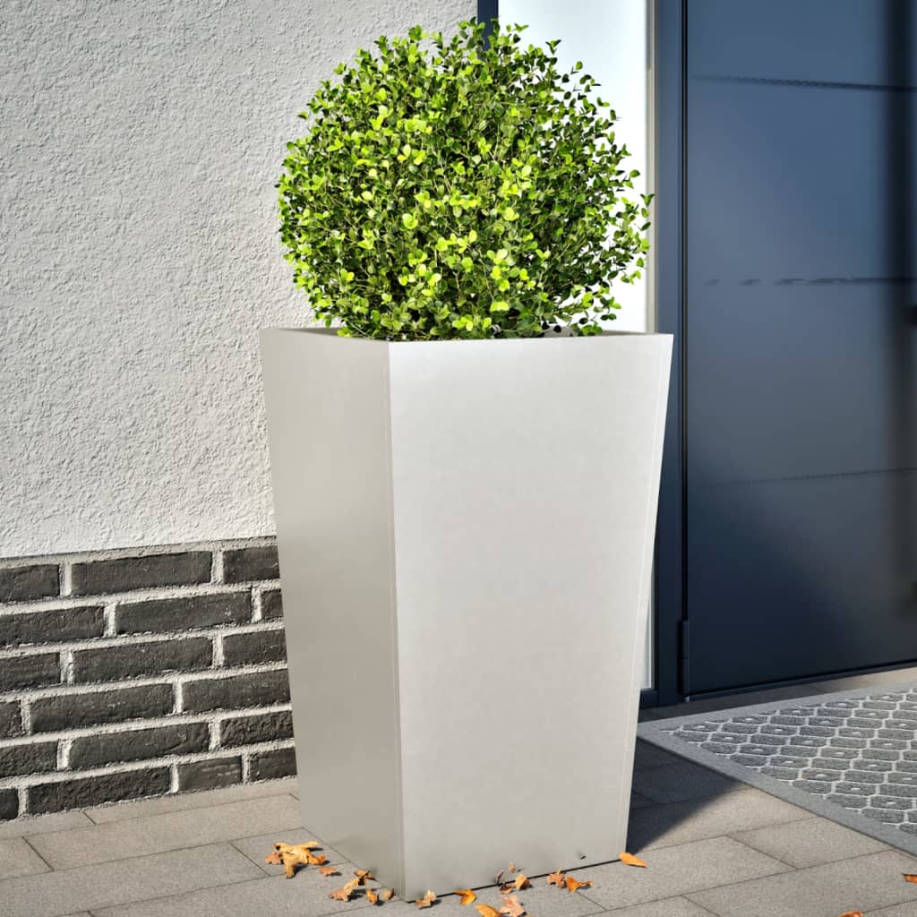 Plantenbakken 2 st 45x45x75 cm roestvrij staal - AllerleiShop