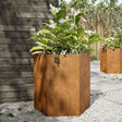 Plantenbakken 2 st zeshoek 46x40x45 cm cortenstaal - AllerleiShop