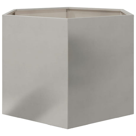 Plantenbak zeshoek 69x60x45 cm roestvrijstaal - AllerleiShop