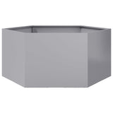 Plantenbak zeshoek 104x90x45 cm gegalvaniseerd staal - AllerleiShop