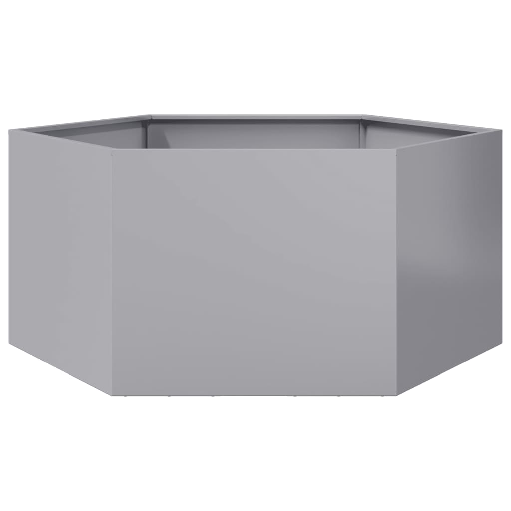 Plantenbak zeshoek 104x90x45 cm gegalvaniseerd staal - AllerleiShop