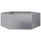 Plantenbak zeshoek 138x120x45 cm gegalvaniseerd staal - AllerleiShop