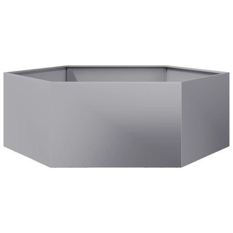 Plantenbak zeshoek 138x120x45 cm gegalvaniseerd staal - AllerleiShop