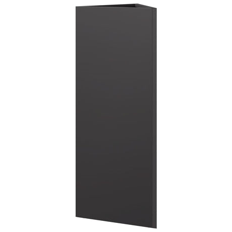 Plantenbak driehoek 30x26x75 cm staal zwart - AllerleiShop