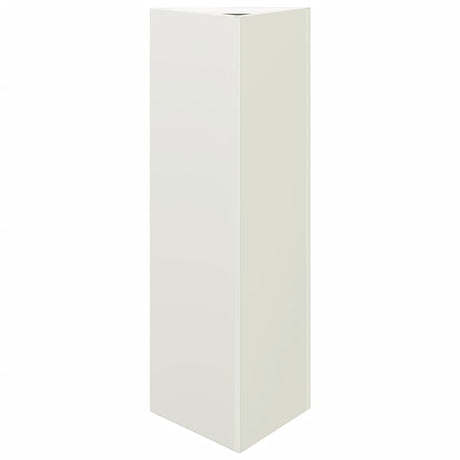 Plantenbak driehoek 30x26x75 cm staal wit - AllerleiShop