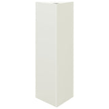 Plantenbakken 2 st driehoek 30x26x75 cm staal wit - AllerleiShop