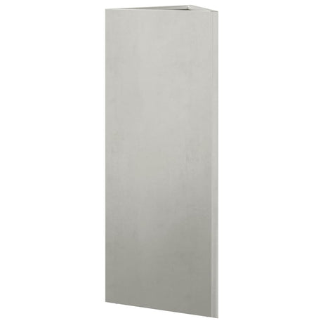 Plantenbak driehoek 30x26x75 cm roestvrij staal - AllerleiShop