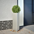 Plantenbak driehoek 30x26x75 cm roestvrij staal - AllerleiShop