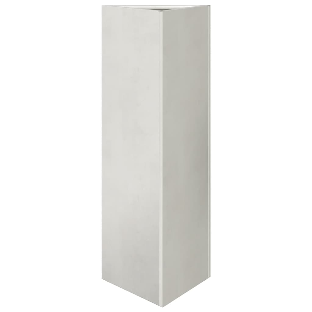 Plantenbakken 2 st driehoek 30x26x75 cm roestvrij staal - AllerleiShop