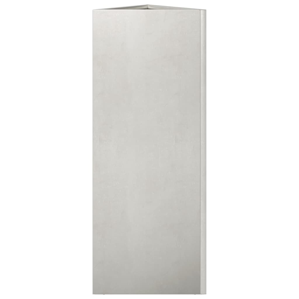 Plantenbakken 2 st driehoek 30x26x75 cm roestvrij staal - AllerleiShop