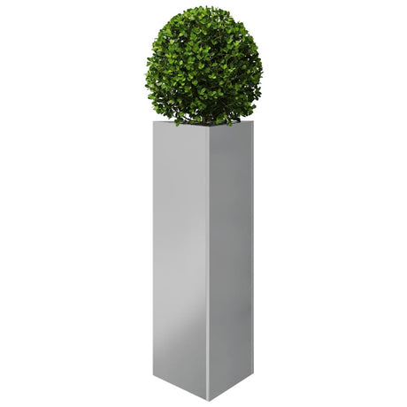 Plantenbakken 2 st driehoek 30x26x75 cm gegalvaniseerd staal - AllerleiShop