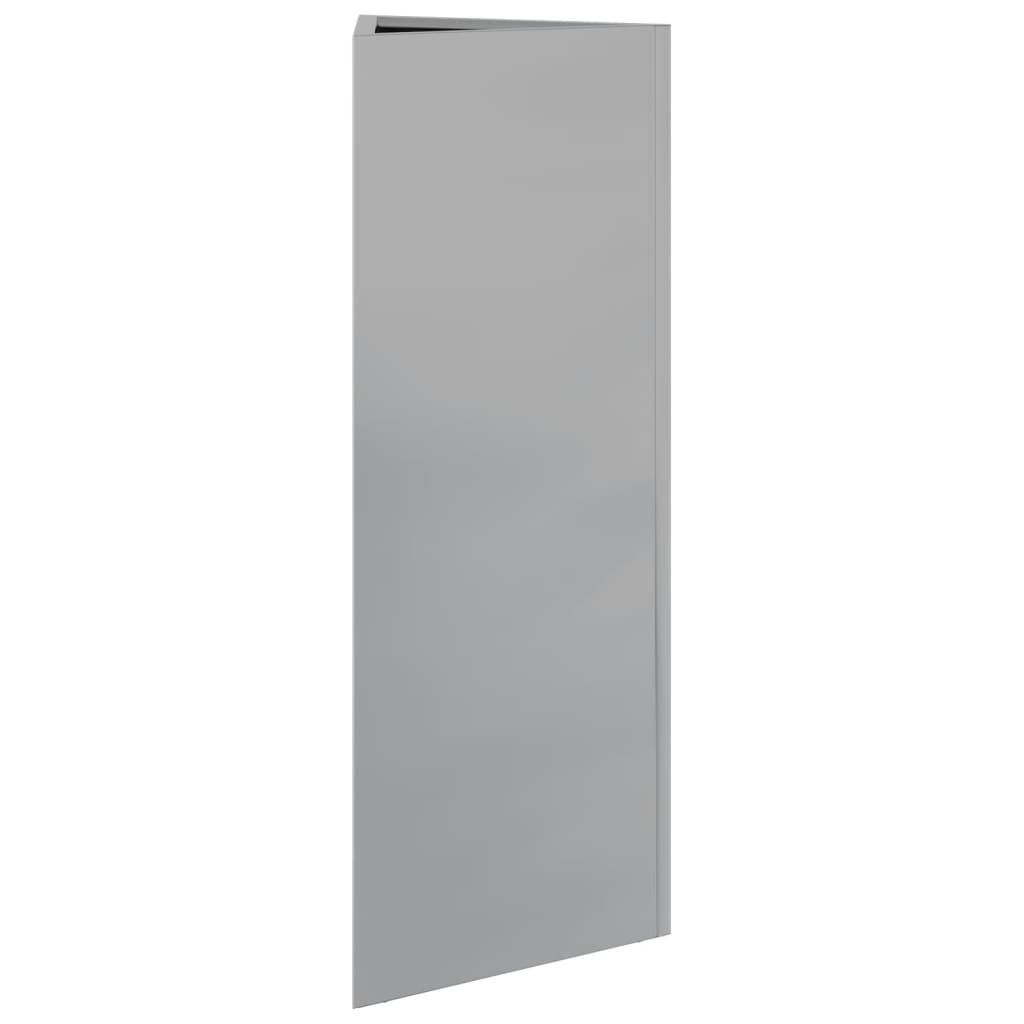 Plantenbakken 2 st driehoek 30x26x75 cm gegalvaniseerd staal - AllerleiShop