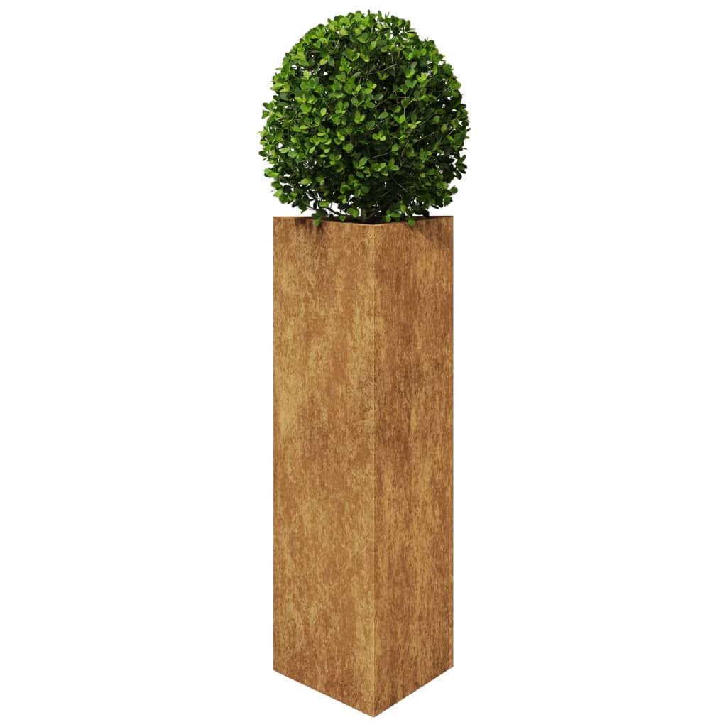 Plantenbak driehoek 30x26x75 cm cortenstaal - AllerleiShop