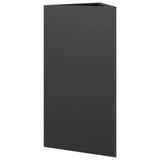 Plantenbak driehoek 40x34,5x70 cm staal zwart - AllerleiShop