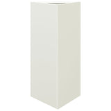 Plantenbak driehoek 40x34,5x70 cm staal wit - AllerleiShop