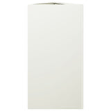 Plantenbak driehoek 40x34,5x70 cm staal wit - AllerleiShop