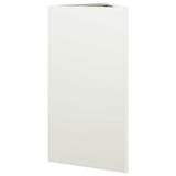 Plantenbak driehoek 40x34,5x70 cm staal wit - AllerleiShop