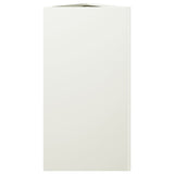 Plantenbakken 2 st driehoek 40x34,5x70 cm staal wit - AllerleiShop