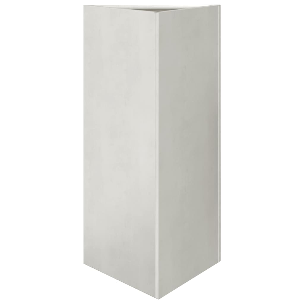 Plantenbakken 2 st driehoek 40x34,5x70 cm roestvrij staal - AllerleiShop