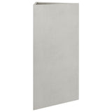 Plantenbakken 2 st driehoek 40x34,5x70 cm roestvrij staal - AllerleiShop