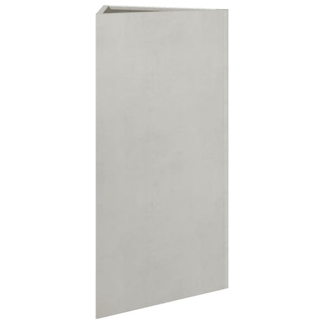 Plantenbakken 2 st driehoek 40x34,5x70 cm roestvrij staal - AllerleiShop