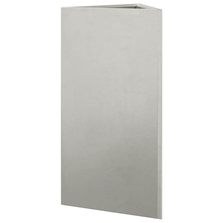 Plantenbakken 2 st driehoek 40x34,5x70 cm roestvrij staal - AllerleiShop