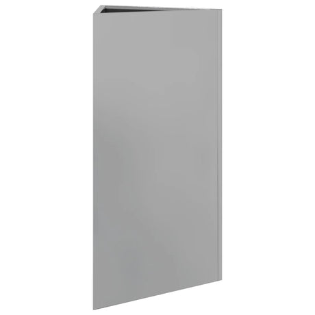 Plantenbakken 2 st driehoek 40x34,5x70 cm gegalvaniseerd staal - AllerleiShop