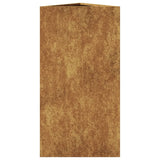 Plantenbak driehoek 40x34,5x70 cm cortenstaal - AllerleiShop