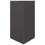 Plantenbakken 2 st driehoek 50x43x75 cm staal zwart - AllerleiShop