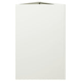 Plantenbak driehoek 50x43x75 cm staal wit - AllerleiShop