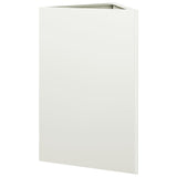 Plantenbak driehoek 50x43x75 cm staal wit - AllerleiShop