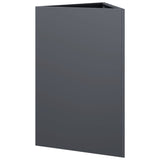 Plantenbakken 2 st driehoek 50x43x75 cm staal antracietkleurig - AllerleiShop