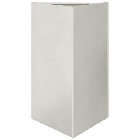 Plantenbakken 2 st driehoek 50x43x75 cm roestvrij staal - AllerleiShop