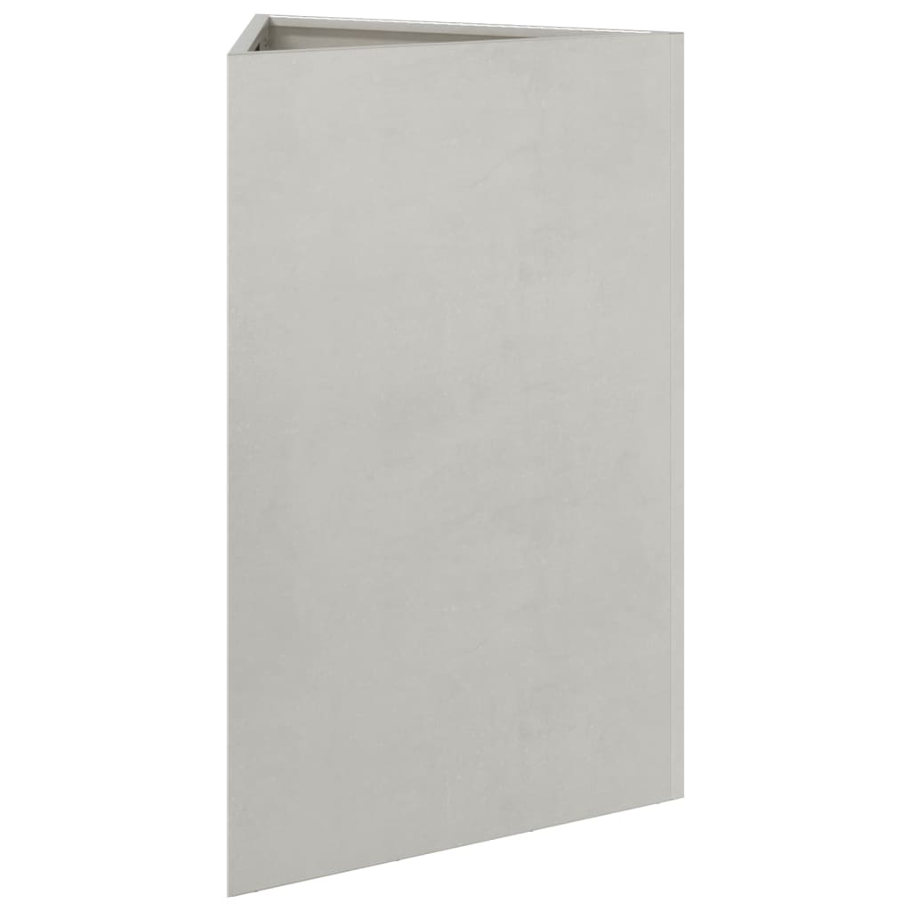 Plantenbakken 2 st driehoek 50x43x75 cm roestvrij staal - AllerleiShop