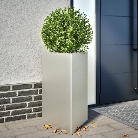 Plantenbakken 2 st driehoek 50x43x75 cm roestvrij staal - AllerleiShop