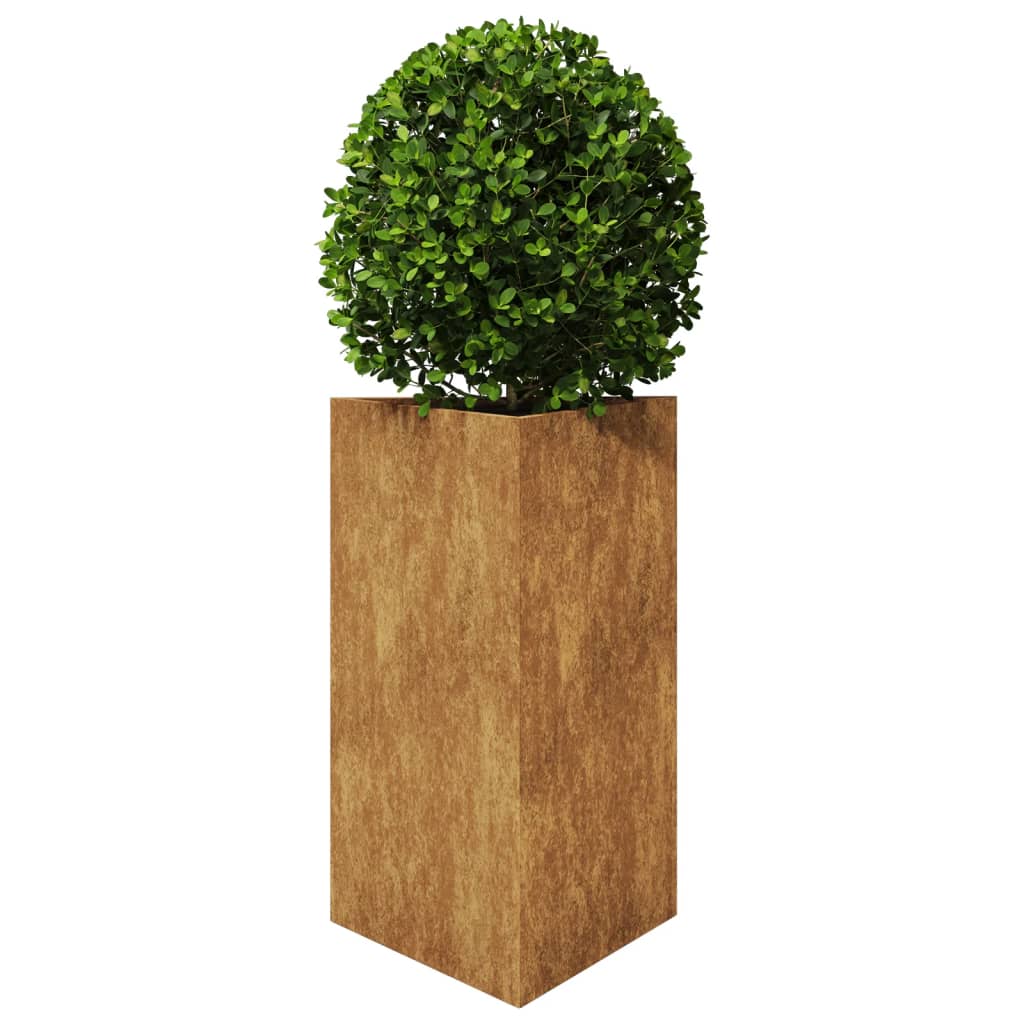 Plantenbak driehoek 50x43x75 cm cortenstaal - AllerleiShop