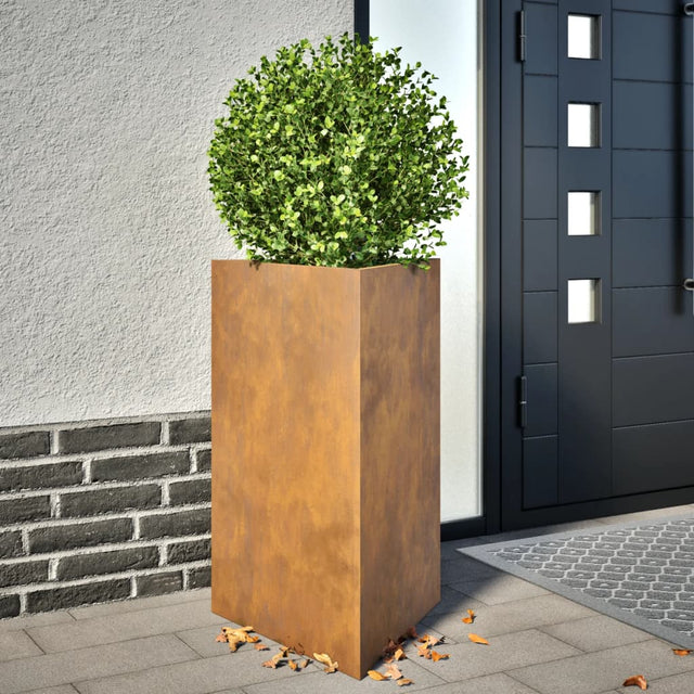 Plantenbak driehoek 50x43x75 cm cortenstaal - AllerleiShop