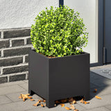 Plantenbak 30x30x30 cm staal zwart - AllerleiShop