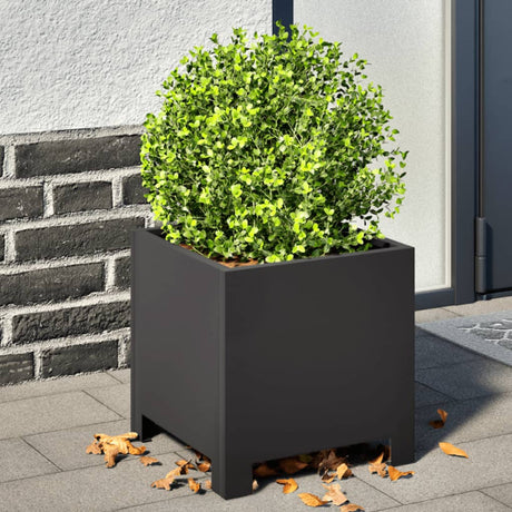 Plantenbak 30x30x30 cm staal zwart - AllerleiShop