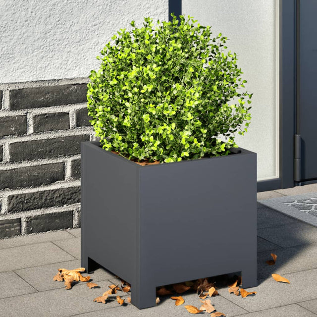 Plantenbak 30x30x30 cm staal antracietkleurig - AllerleiShop