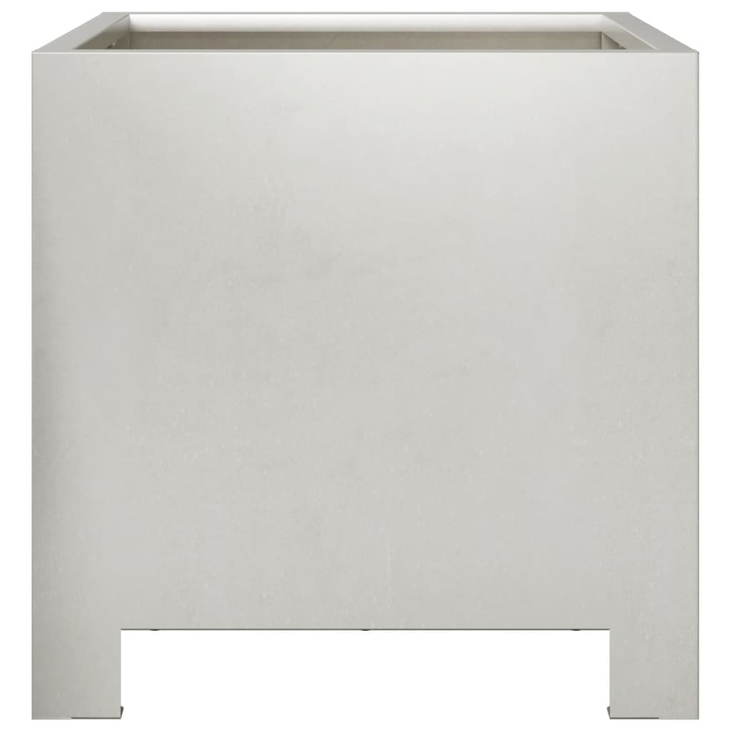 Plantenbakken 2 st 30x30x30 cm roestvrij staal - AllerleiShop